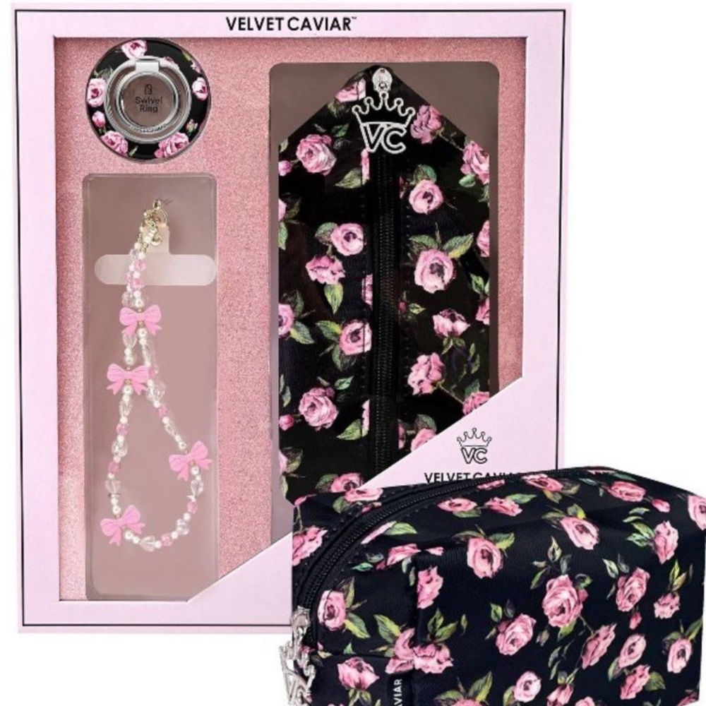 Velvet Caviar Pink Phone Accessories Set